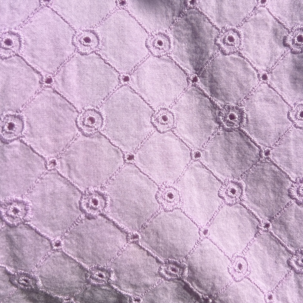 MDS Stripes Lavender Eyelet Dress Size 10 US $525 - Picture 4 of 17